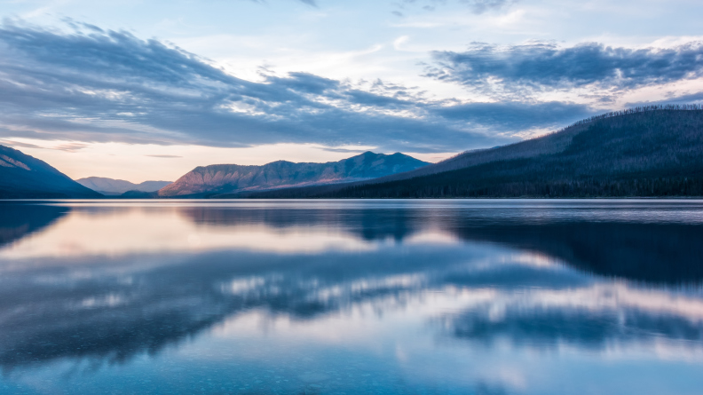 Reflection of Mcdonald Lake