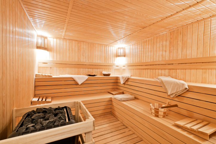 4 Person Corner Cedar Sauna w/Carbon Heaters - HL400KC Bristol Bay