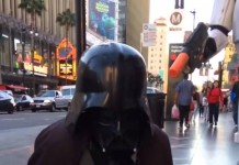 Darth Vader Fitness Superstar: Joins #PushUpsEverywhere