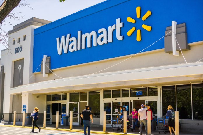 Walmart store entrance